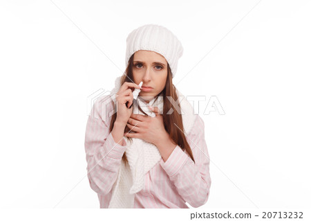 Young sick woman  20713232