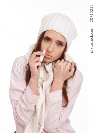 Young sick woman  20713233