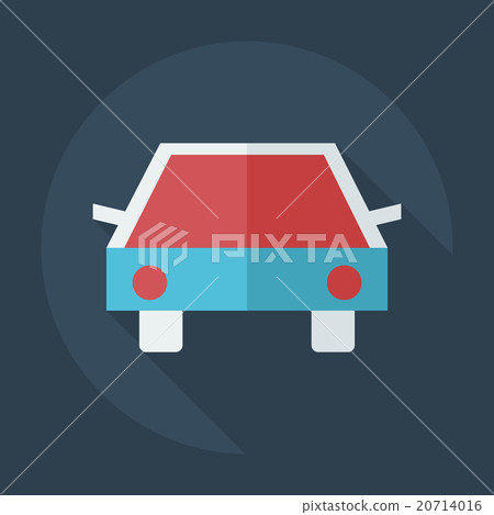 Flat modern design with shadow icons car 20714016
