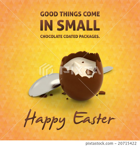 Chocolate Easter egg cream filling Chocolate Easter egg cream filling 20715422