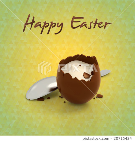 Easter chocolate egg cream filling Easter chocolate egg cream filling 20715424