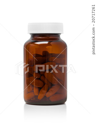 brown glass bottle for supplement product 20717261