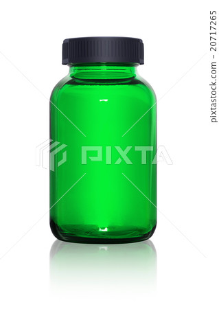 Blank green glass supplement bottle Blank green glass supplement bottle 20717265