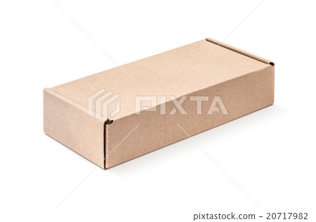 cardboard kraft box isolated on white background 20717982