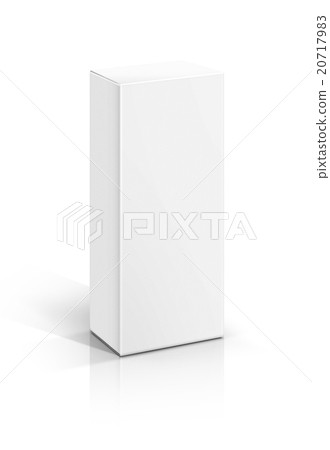 blank packaging white paper box isolated on white 20717983