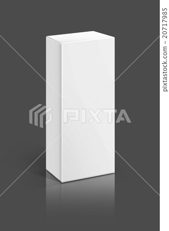 blank packaging white paper box isolated on gray 20717985
