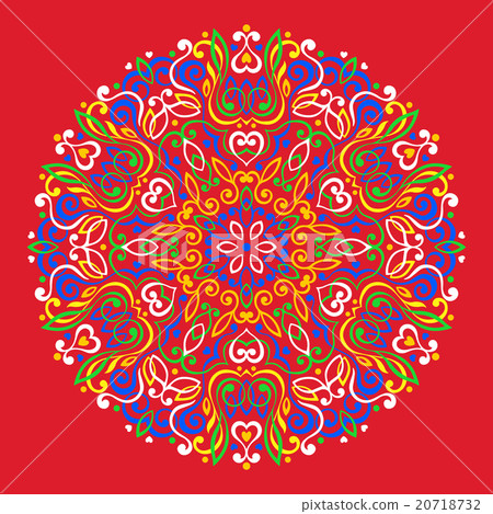 Abstract Flower Mandala. Decorative ethnic element 20718732
