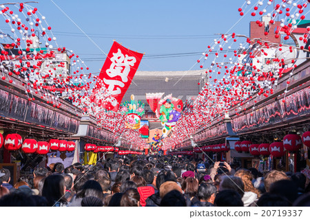 Asakusa Asakusa Nakamise新年 Asakusa Asakusa Nakamise新年 20719337