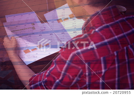 business documents on office table and graph business documents on office table and graph 20720955