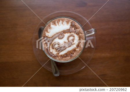 Hot art Latte Coffee in the table Hot art Latte Coffee in the table 20720962