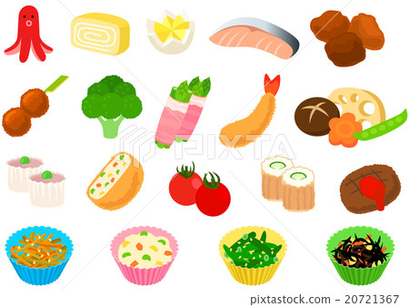 Side dish of lunch box - Stock Illustration [20721367] - PIXTA