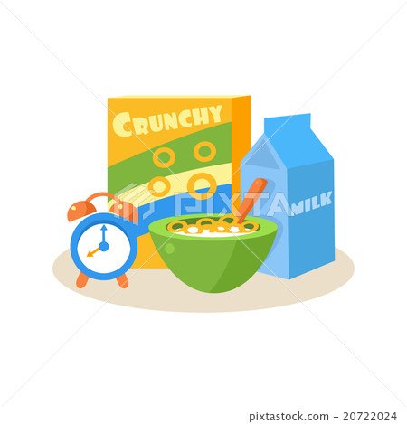 Pupil Breakfast. Education Design Vector 20722024
