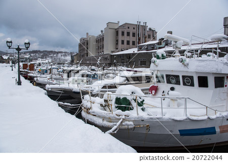 Otaru Canal Snow scenic boat 20722044