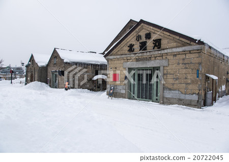 Otaru Canal Bei Kitakyu snowy landscape warehouse 20722045