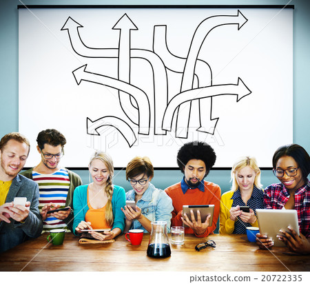 Direction Intersection Decision Option Chance Concept 20722335