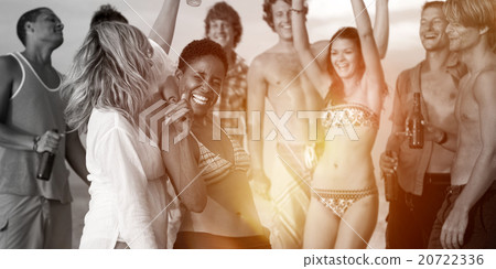 People Celebration Beach Party Summer Holiday Vacation Concept 20722336