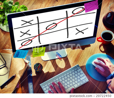 Tic Tac Toe Game Competition XO Win Challecge Concept Tic Tac Toe Game Competition XO Win Challecge Concept 20722450