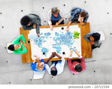 Digital Media Online Social Networking Communication Concept Digital Media Online Social Networking Communication Concept 20722584