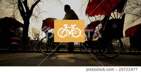 Bicycle Riding Bike Transportation Icon Concept Bicycle Riding Bike Transportation Icon Concept 20722977