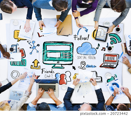 Social Media Social Networking Technology Connection Concept Social Media Social Networking Technology Connection Concept 20723442