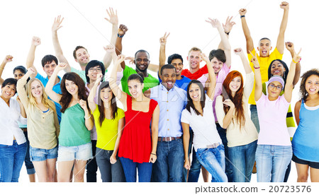 Large group of cheerful people Large group of cheerful people 20723576