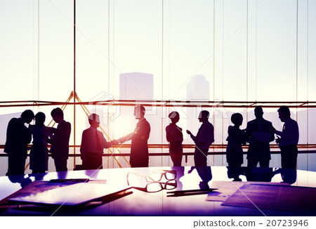 Business People Meeting Discussion Corporate Handshake Concept 20723946