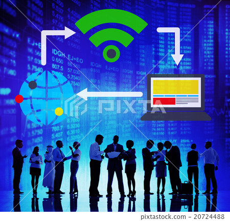 Social Network Technology Internet Connection Concept Social Network Technology Internet Connection Concept 20724488
