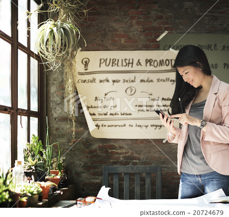 Publish Promotion Commercial Social Media Plan Concept 20724679