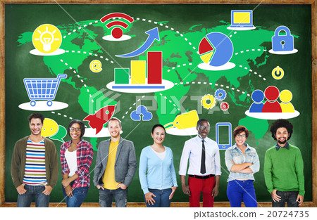 Marketing Global Business Growth Commercial Media Concept Marketing Global Business Growth Commercial Media Concept 20724735