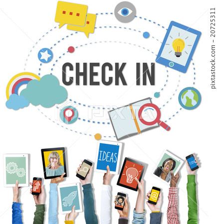 Check in Location Navigation Position Place Concept Check in Location Navigation Position Place Concept 20725311