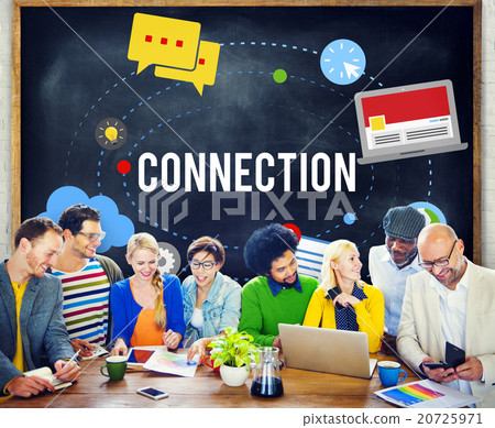 Connection Community Teamwork Technology Concept 20725971