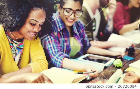 Diverse People Studying Students Campus Concept Diverse People Studying Students Campus Concept 20726084