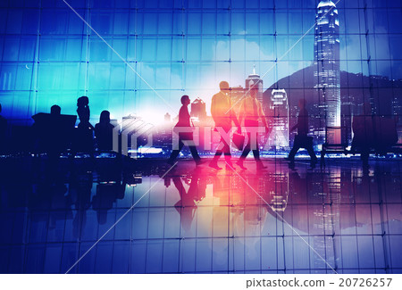 Business People Commuter Walking Rush Hour Concept Business People Commuter Walking Rush Hour Concept 20726257