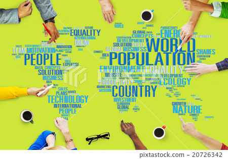 World Population Global People Community International Concept World Population Global People Community International Concept 20726342