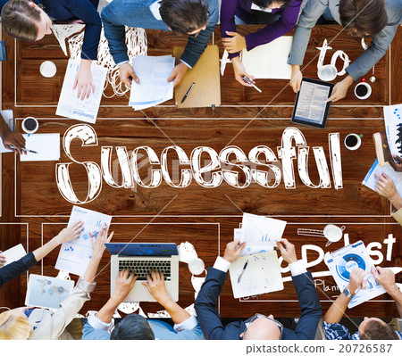 Successful Goal Target Achievement Accomplishment Concept Successful Goal Target Achievement Accomplishment Concept 20726587