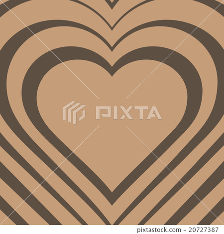 Vector illustration of beige heart. Love symbol. 20727387