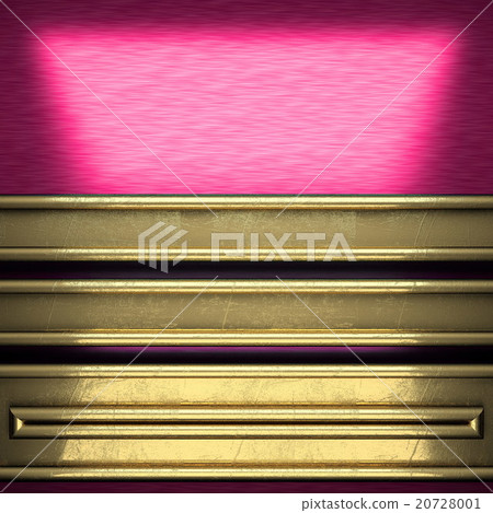 pink metal background with yellow element 20728001