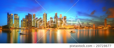 Singapore Skyline and view of Marina Bay 20728677