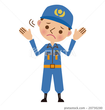 A firefighter with a troubled look 20730280