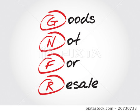 GNFR - Goods Not For Resale, acronym 20730738