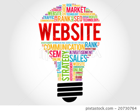 WEBSITE bulb word cloud 20730764