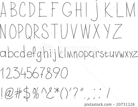Simple sloppy handwriting 20731126