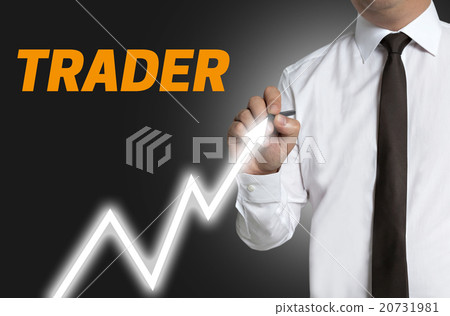 trader draws market price on touchscreen trader draws market price on touchscreen 20731981