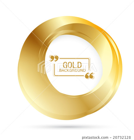 Vector Beautiful Gold Circle. Vector Beautiful Gold Circle. 20732128