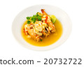 Boiled king prawns with garlic Boiled king prawns with garlic 20732722