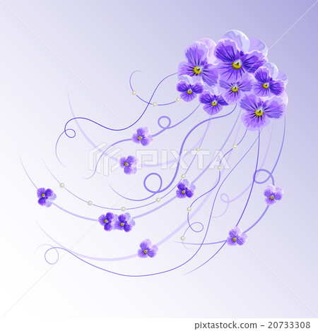 Floral vector background. Floral vector background. 20733308