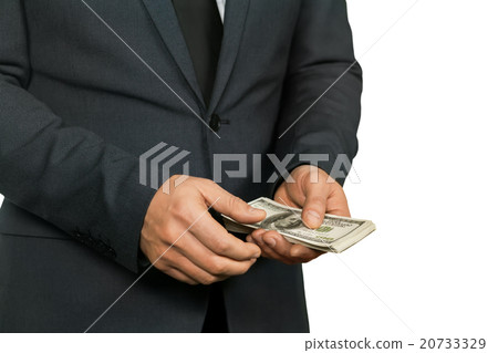 Dark suit and clean hands. 20733329