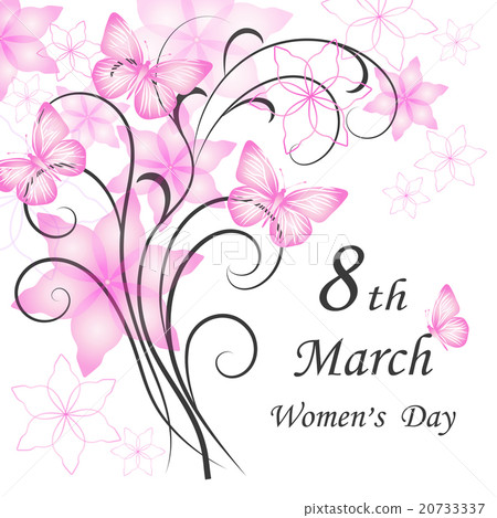 Womens day greeting card.  20733337