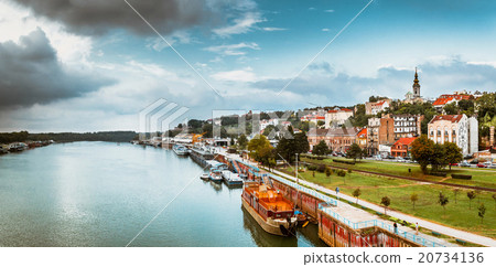 Panorama of Belgrade with Sava river. Panorama of Belgrade with Sava river. 20734136