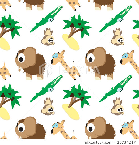 Funny pattern angry animals illustration Funny pattern angry animals illustration 20734217